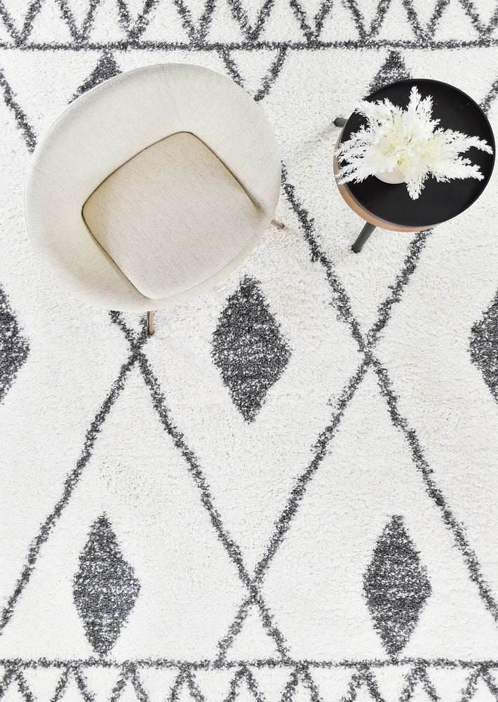 Palermo Shaggy Rug 0B586A Dark Grey - Image 2