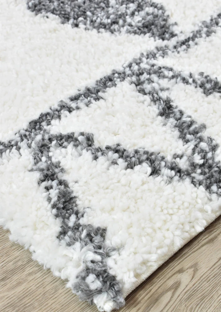 Palermo Shaggy Rug 0B586A Dark Grey - Image 3