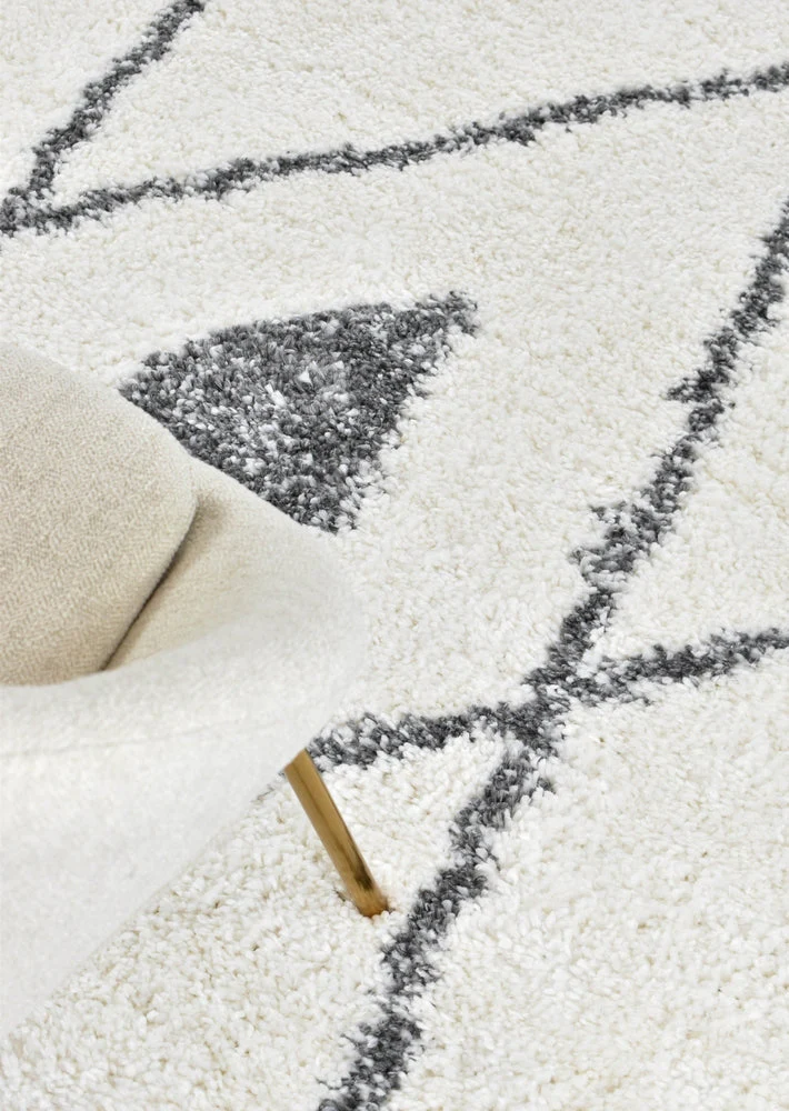 Palermo Shaggy Rug 0B586A Dark Grey - Image 7