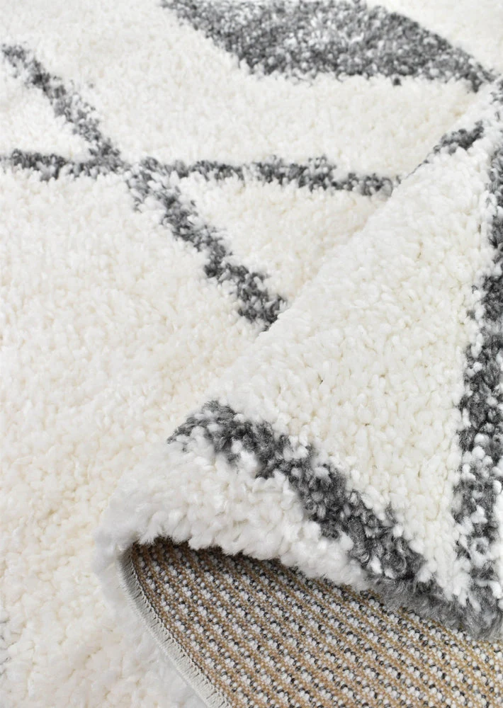 Palermo Shaggy Rug 0B586A Dark Grey - Image 9