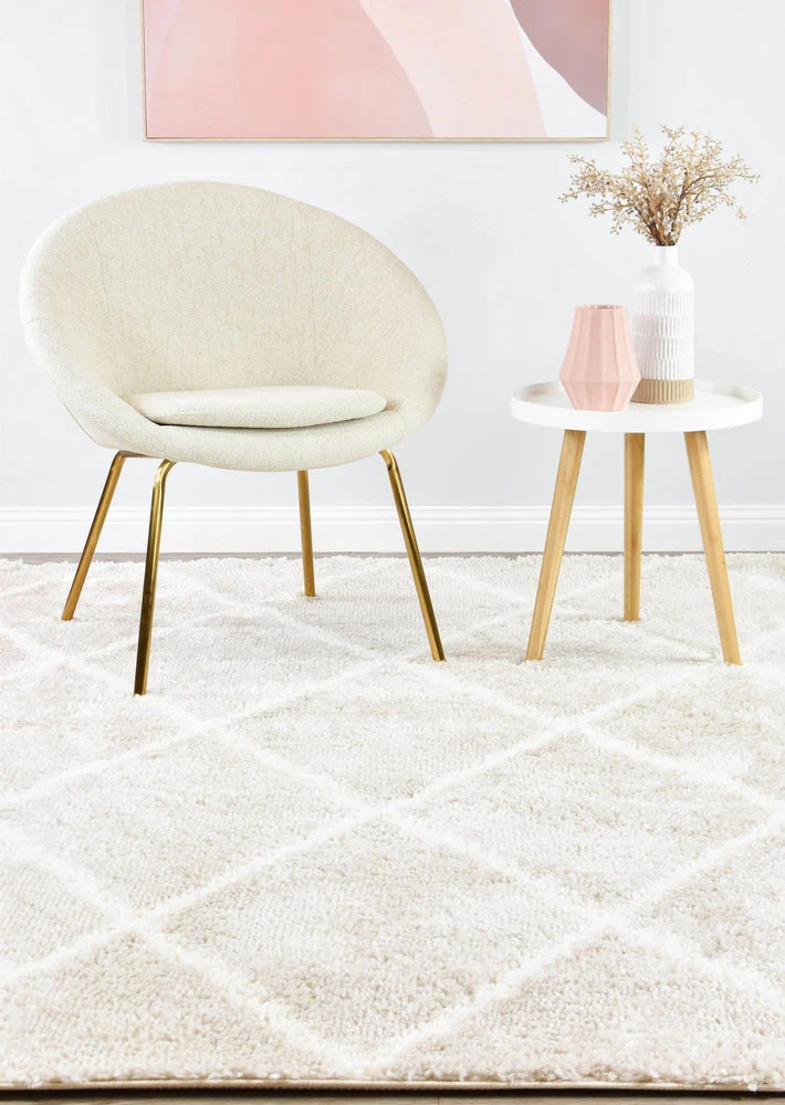 Palermo Shaggy Rug 1562A Cream Beige - Image 11