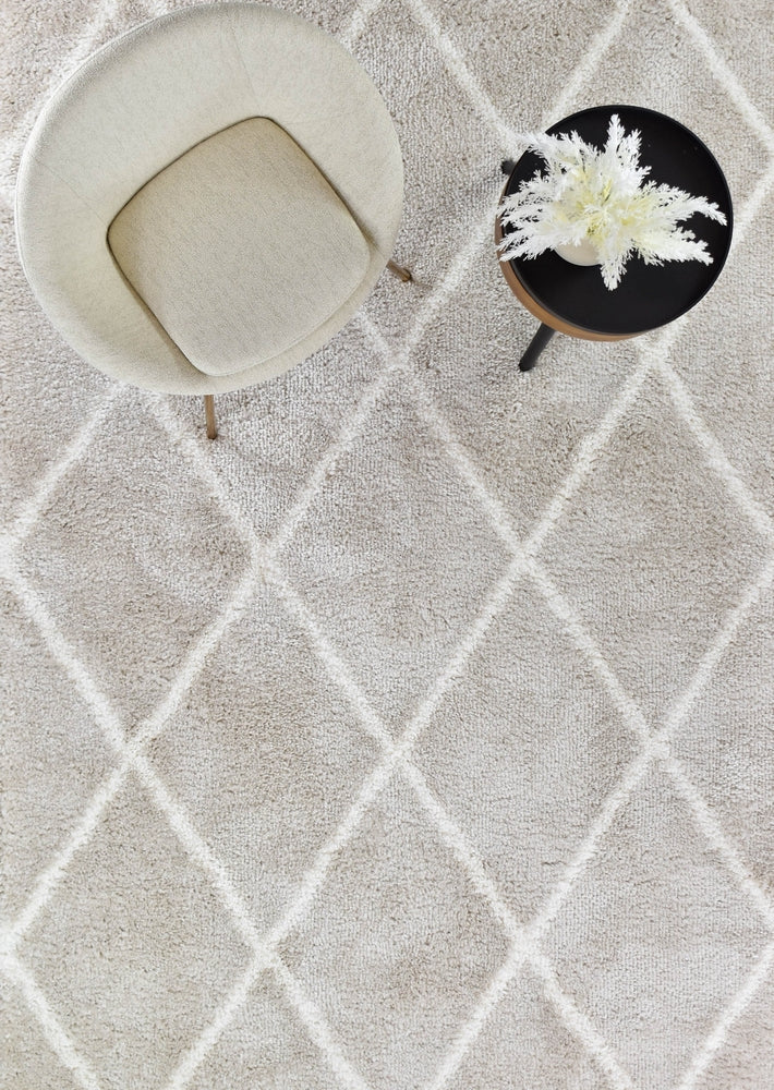 Palermo Shaggy Rug 1562A Cream Beige - Image 2