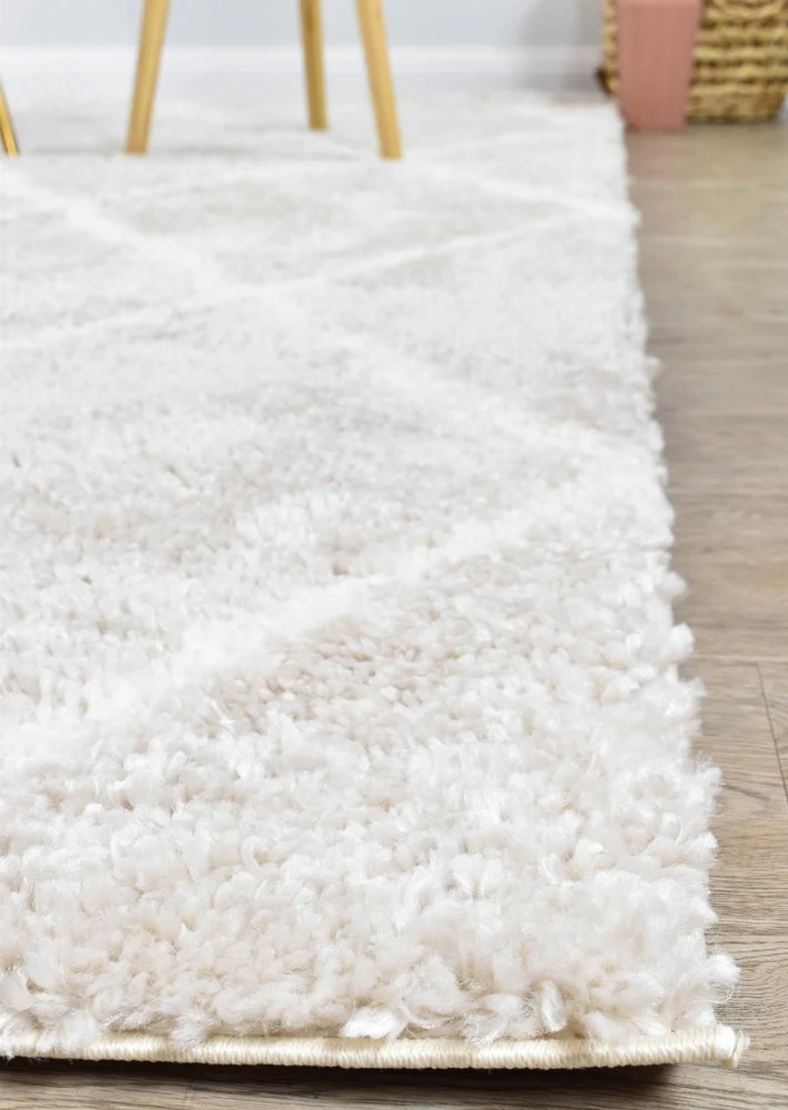 Palermo Shaggy Rug 1562A Cream Beige - Image 4