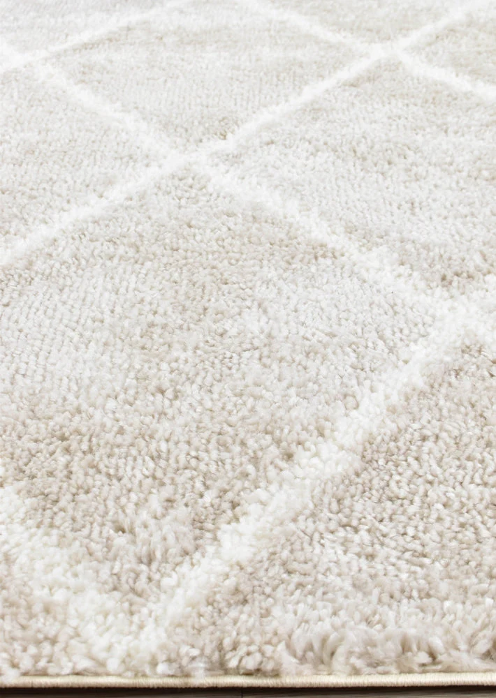 Palermo Shaggy Rug 1562A Cream Beige - Image 5