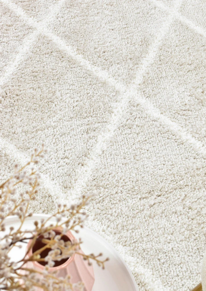 Palermo Shaggy Rug 1562A Cream Beige - Image 6