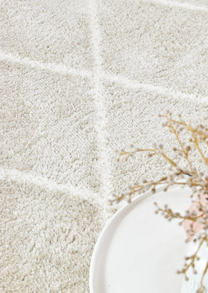 Palermo Shaggy Rug 1562A Cream Beige - Image 7