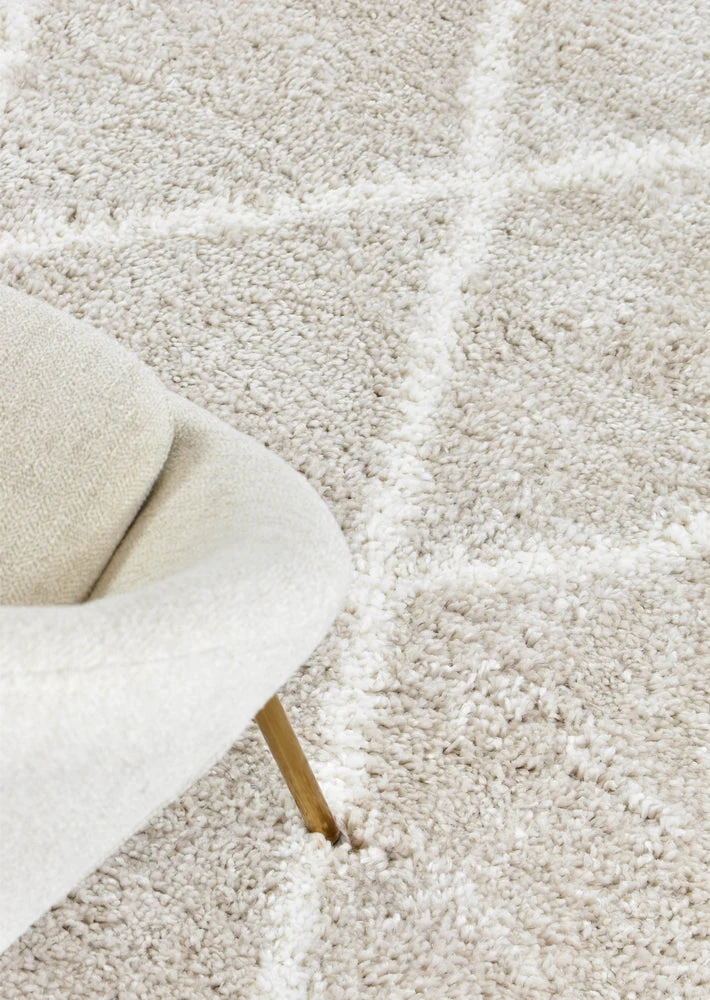 Palermo Shaggy Rug 1562A Cream Beige - Image 8