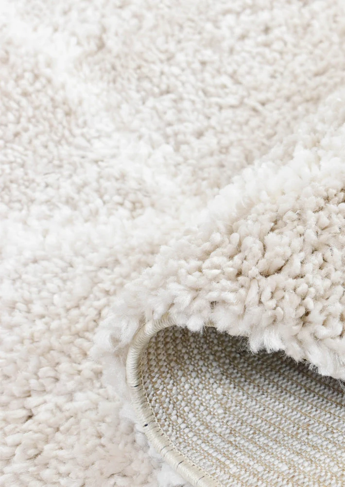 Palermo Shaggy Rug 1562A Cream Beige - Image 9