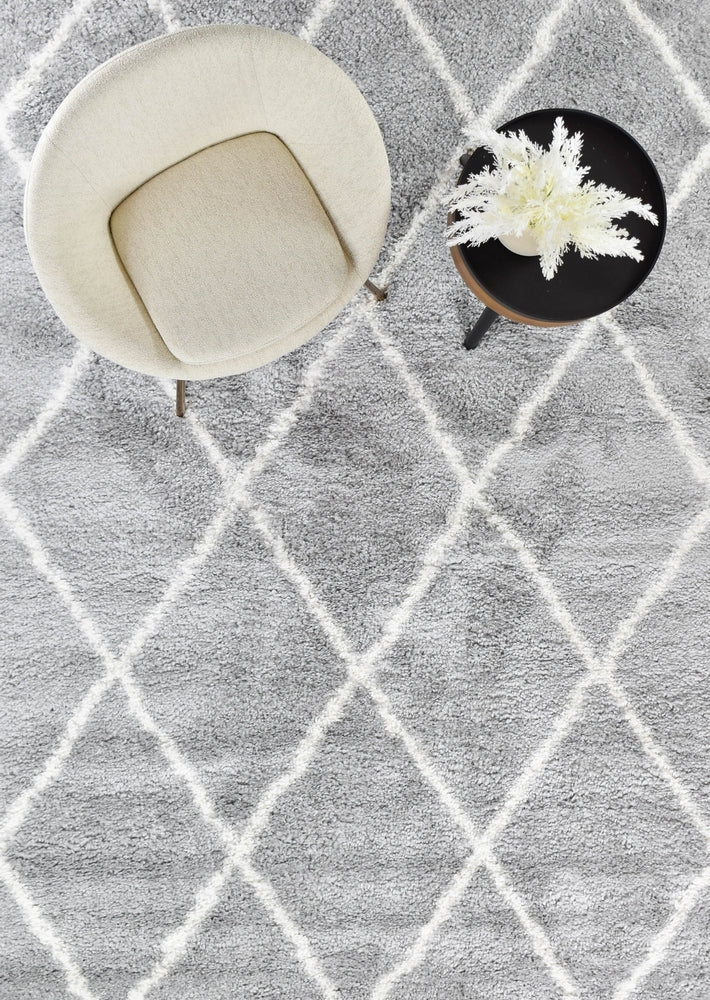Palermo Shaggy Rug 1562A Grey - Image 2