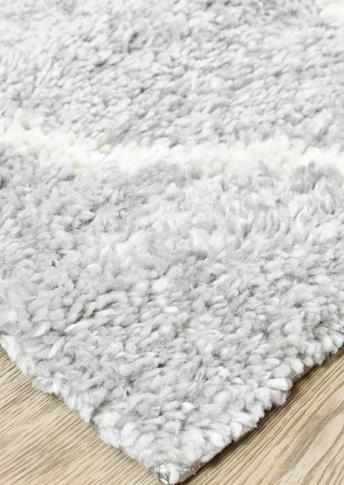 Palermo Shaggy Rug 1562A Grey - Image 3