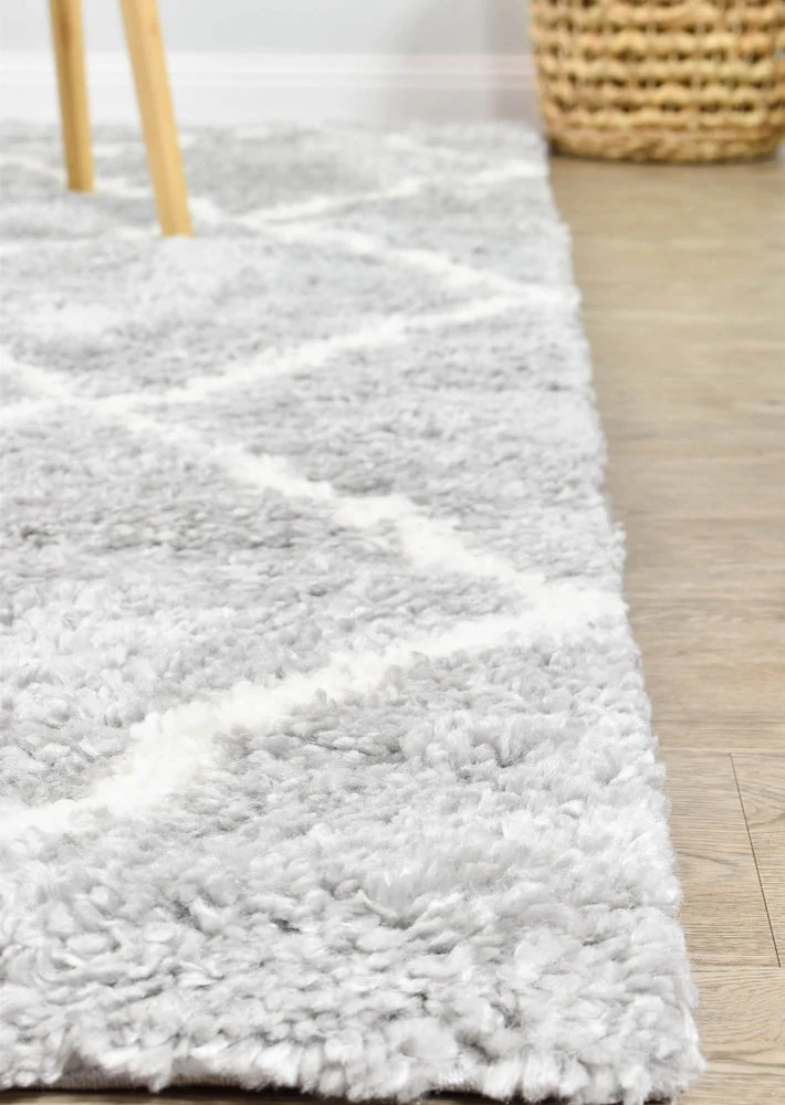 Palermo Shaggy Rug 1562A Grey - Image 4