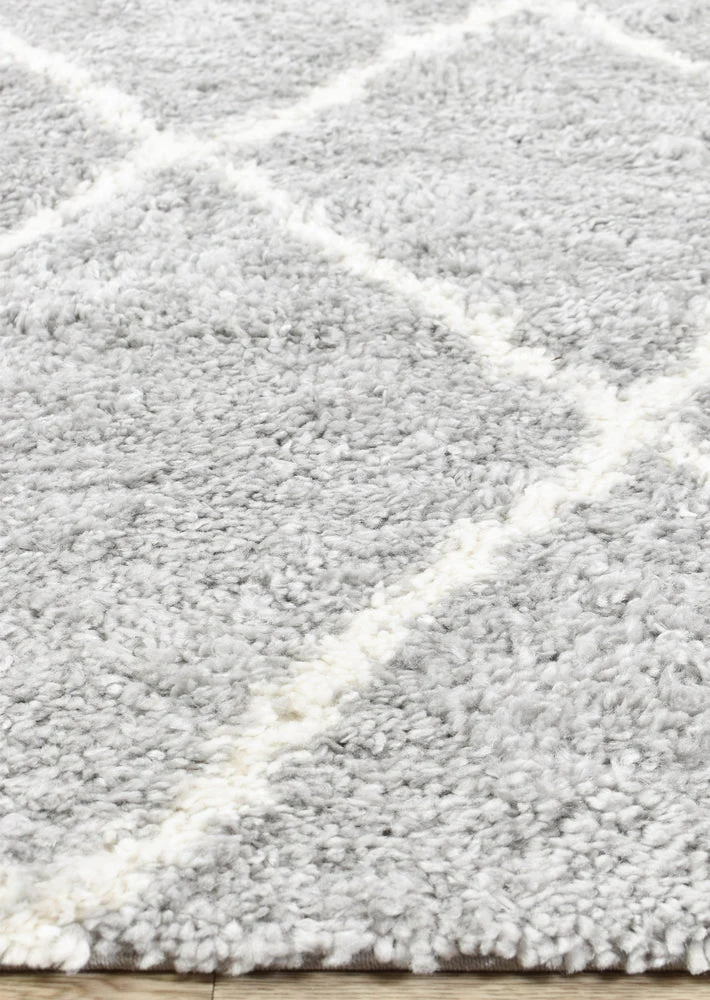 Palermo Shaggy Rug 1562A Grey - Image 5
