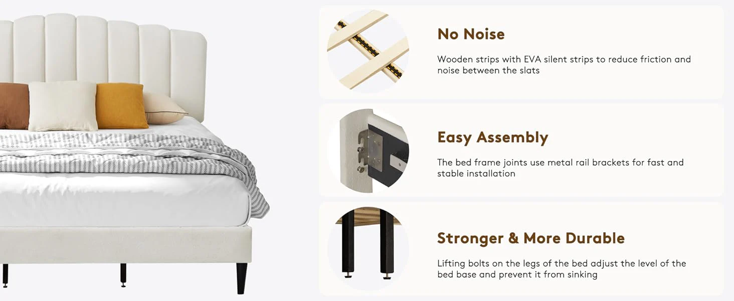 Pearl Fabric Bed - Image 9