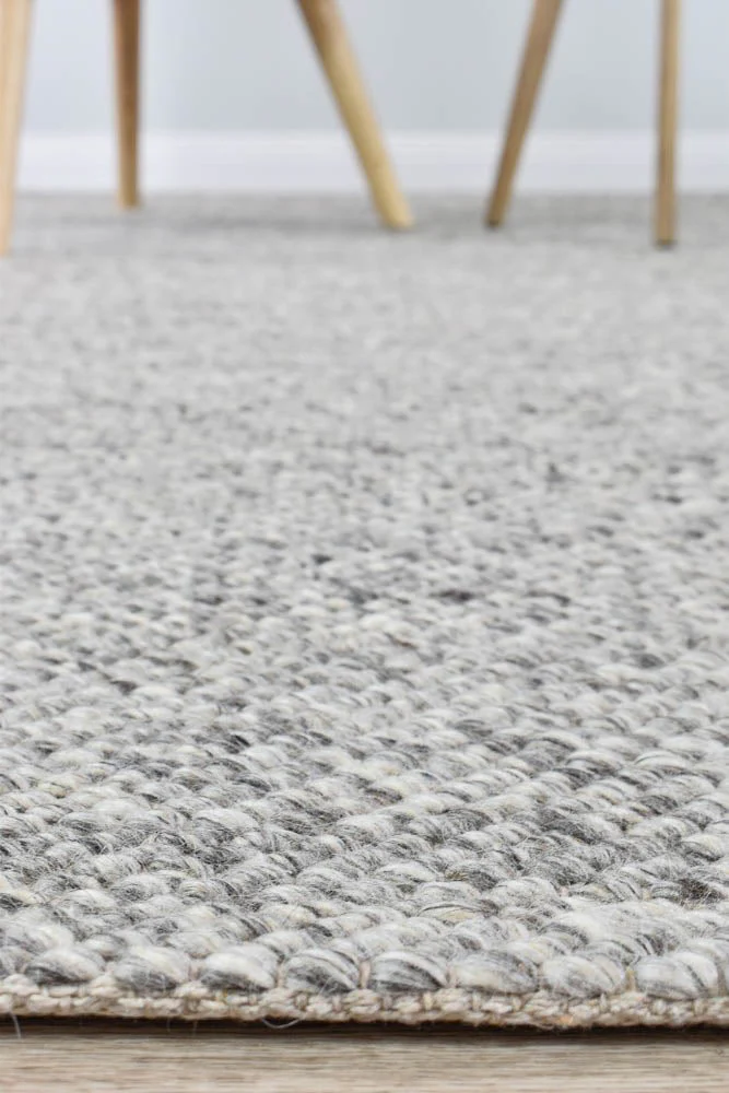 Arcadia Silver Wool Rug - Image 3