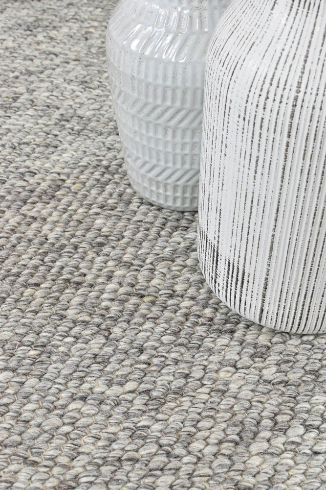 Arcadia Silver Wool Rug - Image 7