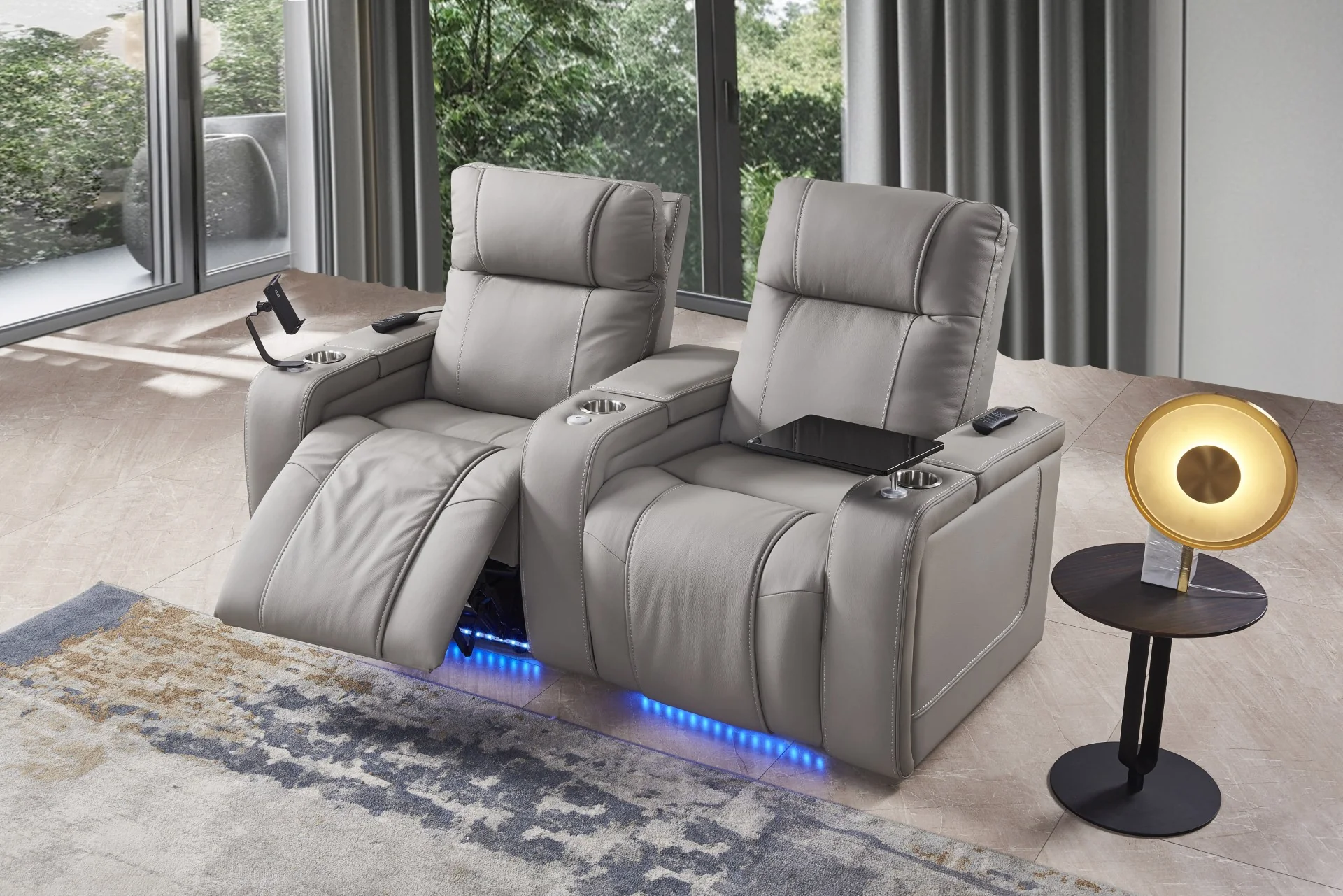 Stadium Leather Electric Home Theatre Lounge - Image 3