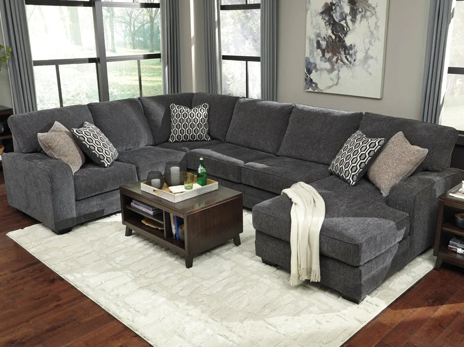 Tracling 6 Seater Fabric Chaise Modular - Image 3