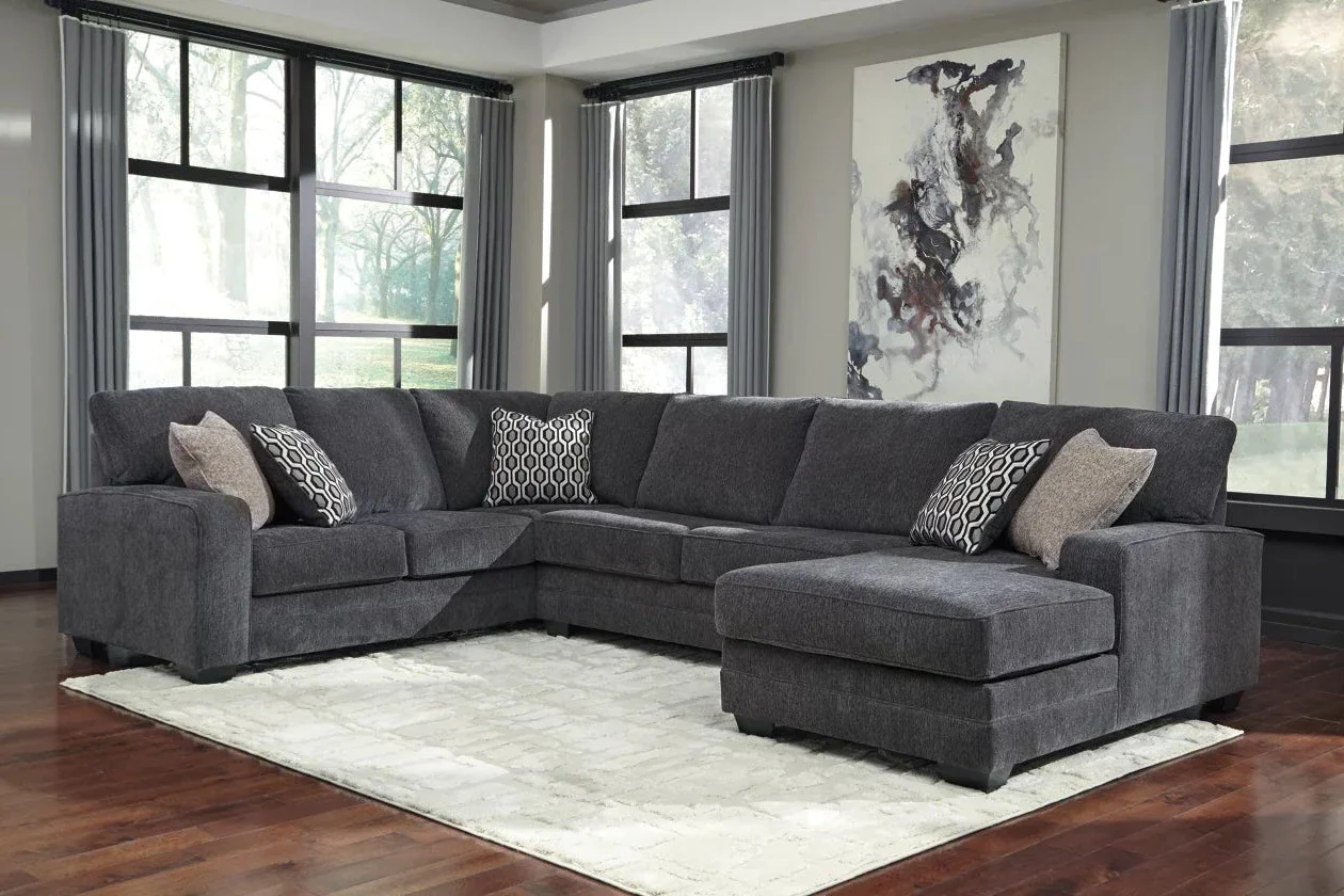 Tracling 6 Seater Fabric Chaise Modular - Image 4