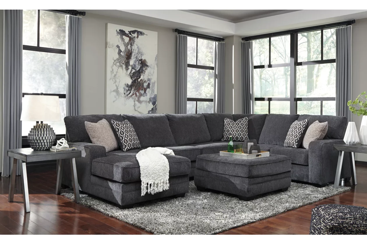 Tracling 6 Seater Fabric Chaise Modular - Image 6